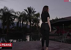 khaya peake's intense black casting blowjob and sex