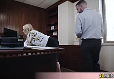 Big Booty Milf Secretary's Pussy Always Available