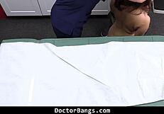 hot shy innocent teen 18+ bent over for big black monster cock doctorbang in hospital with milf leana lovings kyla keys!