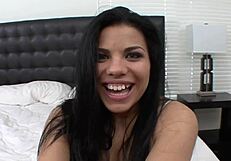 curvy latina's fat ass takes monster cock creampie deep