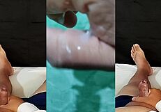 ex-girlfriend thoughts make me jerk cum-soaked hand wife must not know