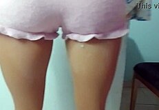 how's this curvy latina fuck doll's fat ass feel under my hot load?