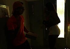 athletic ebony big ass milf trio with huge bbc cumshot facial swallow and humiliation