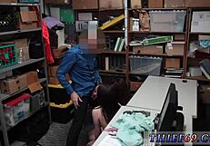 Police Rip Clothes Off Teen for Hardcore Gangbang Banging and Blowjobs
