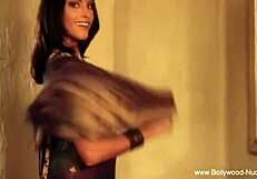 indian brunette teases with erotic nude dance ritual