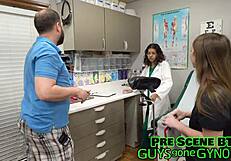 perverted podiatrist mira monroe examines guys feet in gyno clinic reup