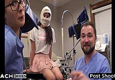 Nurse forces hitachi wand on patient 135 for squirting orgasms in hospital humiliation