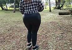 Two Sexy Big Ass Babes Flash Tits And Pussy In Public Park!