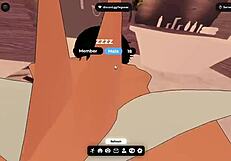 one boy and one party girl sneak into the roblox bathroom for some sneaky fun together