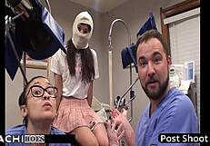 Nurse forces hitachi wand on patient 135 for squirting orgasms in hospital humiliation