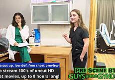 perverted podiatrist mira monroe examines guys feet in gyno clinic reup