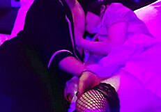 net tights waitress takes back creampie cosplay blowjob and pussy licking