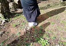 Two Sexy Big Ass Babes Flash Tits And Pussy In Public Park!