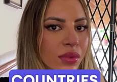 petite blonde latina's natural tits bounce wild in pov as she deepthroats, rims and swallows sloppy cum mouthful