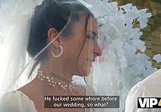 Bride Gets Hard Anal Creampie While Wedding Guests Watch Her Fuck!