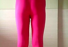 Misr4 displays tight pink leggings in sweaty workout update from May 07 2025