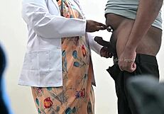 Doctor's Secret Exam Reveals Patient's Thick Indian Cock Throbbing Hard