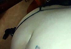 Big cock interracial doggystyle bends blacchammer's big ass over