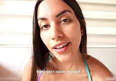 Cheating Brazilian Wife's Huge Ass and Tits Tease You in Dirty JOI Instructions