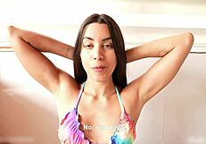 Cheating Brazilian Wife's Huge Ass and Tits Tease You in Dirty JOI Instructions