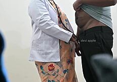 Doctor's Secret Exam Reveals Patient's Thick Indian Cock Throbbing Hard