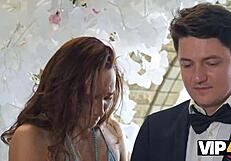Bride Gets Hard Anal Creampie While Wedding Guests Watch Her Fuck!