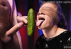 Xsanyany angrily tricked by stepbrother into dick sucking taste game