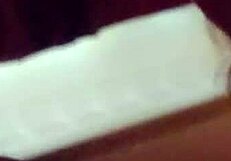 innocent wife teases with bedroom handjob confessions while stroking big cock