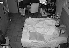 they pretend to forget the camera going wild in the bedroom