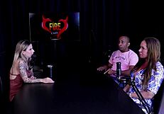Brazilian blonde big ass amateur casting tempts black bull while family watches red sheer lingerie