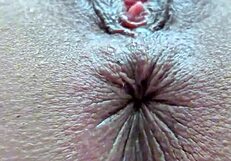 lettywild spreads juicy shaved pussy lips and anus up close wow