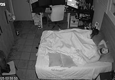 they pretend to forget the camera going wild in the bedroom