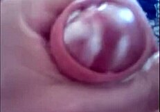 Solo Cock Erupts Twice in One Intense Shot