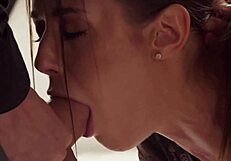 Ivy Wolfe tempts tattooed roommate Arabelle Raphael into hot girl-on-girl action