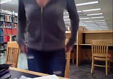 Sexy Bookworm Girlfriend Library Webcam Masturbation Session Today Part 2 Ladysextreme