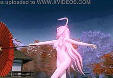 How does goddess Megurine Luka's big tits and ass look fully nude for you?