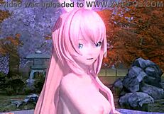 How does goddess Megurine Luka's big tits and ass look fully nude for you?