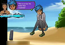 hey girlfriend wanna play this pussy game on beach