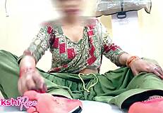 stepbrother catches stepsister shaving her hairless pussy then fucks her missionary with hindi dirty talk!