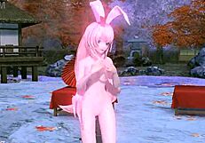 How does goddess Megurine Luka's big tits and ass look fully nude for you?
