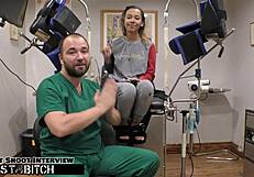 doctor blasts kalani luana's stomach with cum after deepthroat doggystyle in hospital