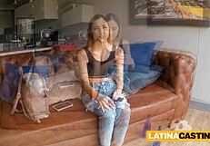 petite latina 18yo slut turns photoshoot into rough fuck