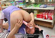 Airi Miyazaki Fucked Hard in Store with Toys