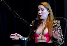 natasha fiore grabs hotel chance after street scam in sheer red lingerie