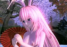 How does goddess Megurine Luka's big tits and ass look fully nude for you?