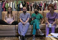 dr tampa teases nova maverick's pussy with ultrasound backstage fun