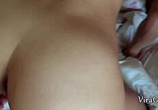 Pretty petite russian student girls host wild homemade orgy