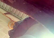 Tennis Class Skirt Hides Tremendous Upskirt Tease on Latina Student?