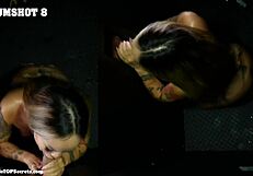 LINDA GULPS Gloryhole CUM Like a Pro