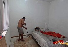 skinny teen babysitter surprises painter with anal sex